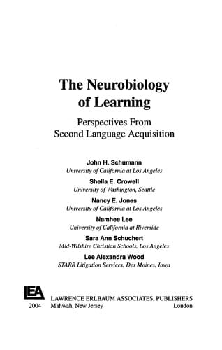 The neurobiology of learning