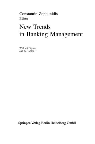 New trends in banking management
