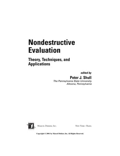 Nondestructive evaluation