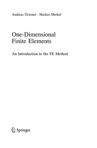 One-Dimensional Finite Elements