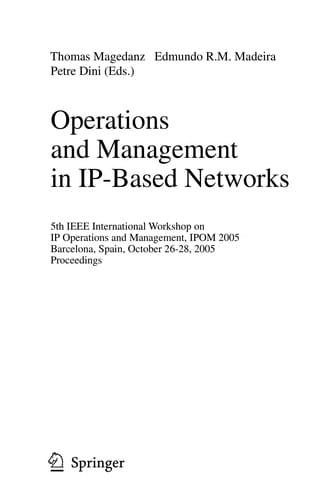 Operations and management in IP based networks