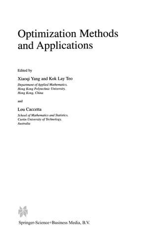 Optimization Methods and Applications