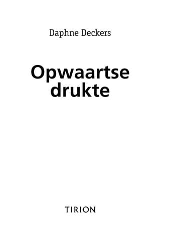 Opwaartse drukte