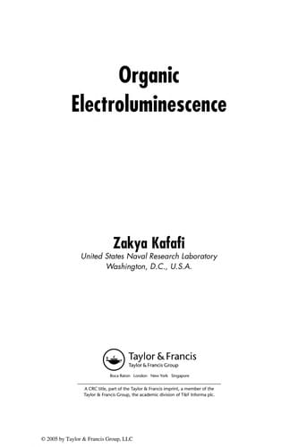 Organic electroluminescence
