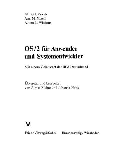 OS/2 für Anwender und Systementwickler