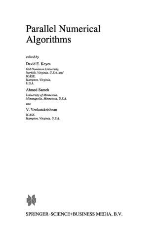 Parallel numerical algorithms