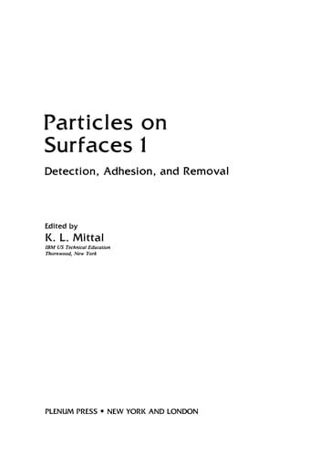 Particles on Surfaces 1