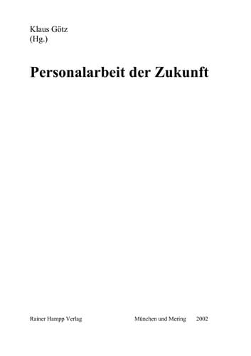 Personalarbeit der Zukunft