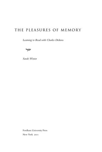 The pleasures of memory