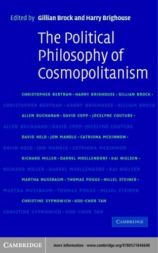 The political philosophy of cosmopolitanism