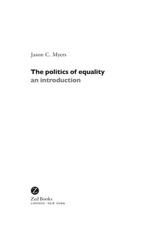 The politics of equality
