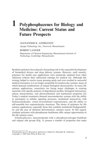 Design and construction of coordination polymers