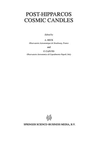 Post-Hipparcos Cosmic Candles