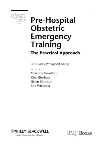 Pre-hospital obstetric emergency training