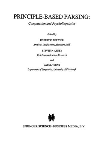 Principle-Based Parsing