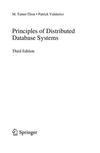 Principles of distributed database systems