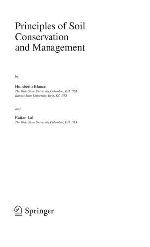 Principles of Soil Conservation and Management