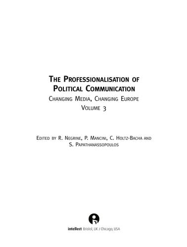 The professionalisation of political communication