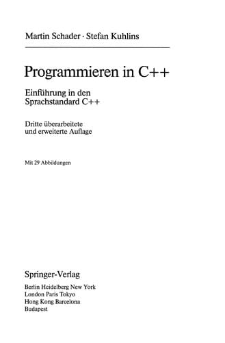 Programmieren in C++