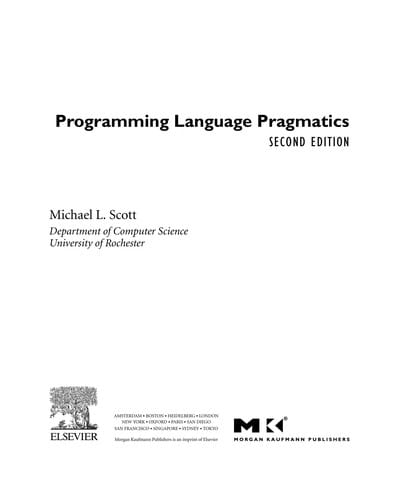 Programming language pragmatics