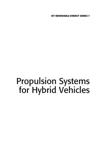 Propulsion systems for hybrid vehicles