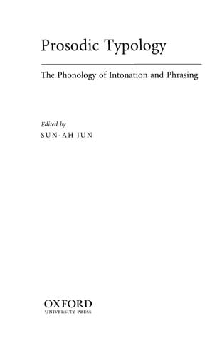 Prosodic typology