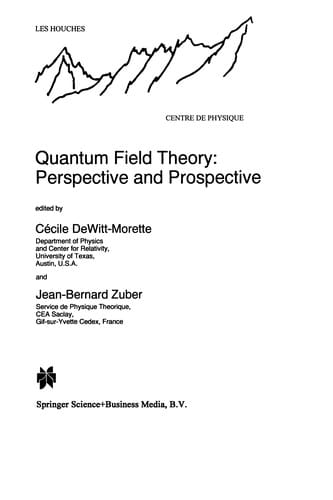 Quantum Field Theory: Perspective and Prospective