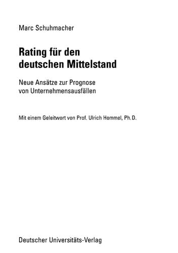 Rating für den deutschen Mittelstand