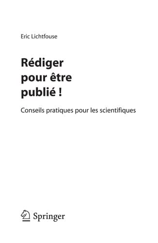 Rédiger pour être publié!