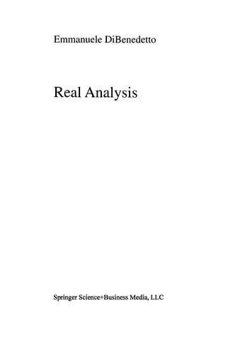 Real Analysis