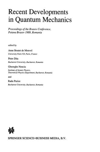 Recent Developments in Quantum Mechanics