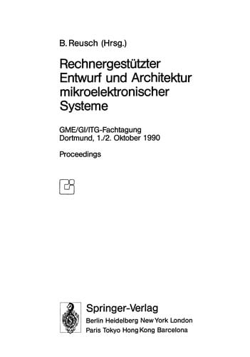 Rechnergestützter Entwurf und Architektur mikroelektronischer Systeme