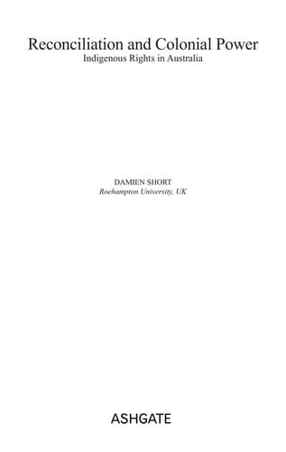 Reconciliation and Colonial Power