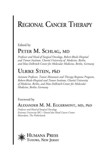 Regional cancer therapy
