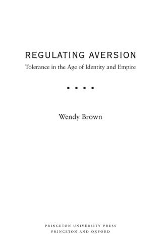 Regulating Aversion