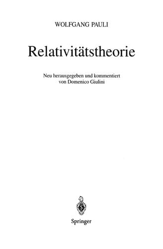 Relativitätstheorie