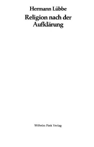 Religion nach der Aufklärung