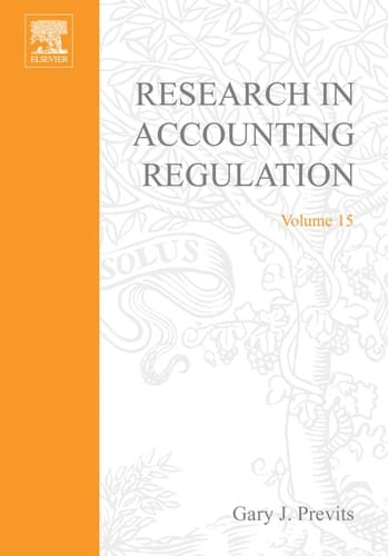 Research in accounting regulation