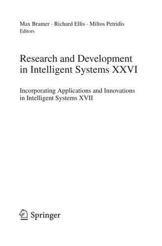 Research and Development in Intelligent Systems XXVI