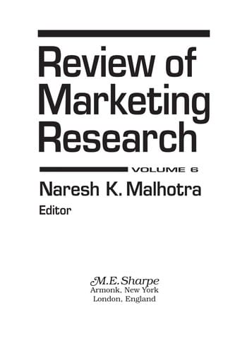 Review of marketing research