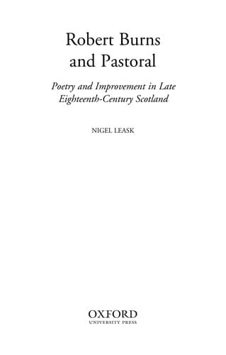 Robert Burns and pastoral