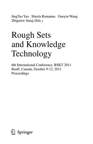 Rough Sets and Knowledge Technology