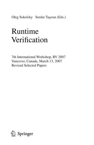 Runtime Verification