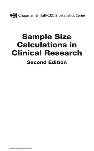 Sample size calculations in clinical research