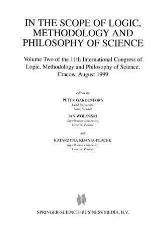 In the Scope of Logic, Methodology and Philosophy of Science