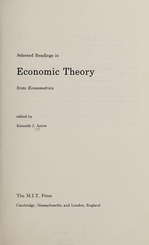 Selected readings in economic theory from Econometrica