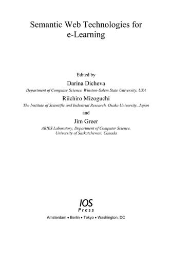 Semantic Web technologies for e-learning