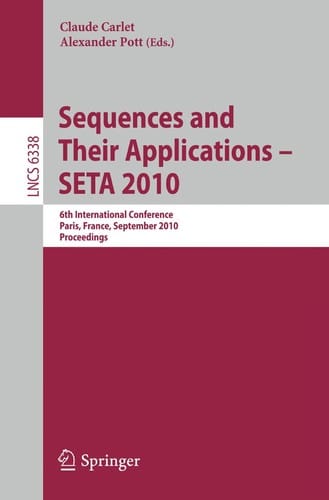 Sequences and Their Applications – SETA 2010