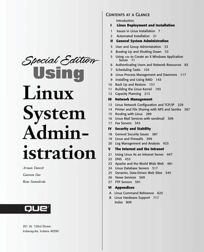 Special edition using Linux system administration