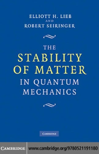 The stability of matter in quantum mechanics